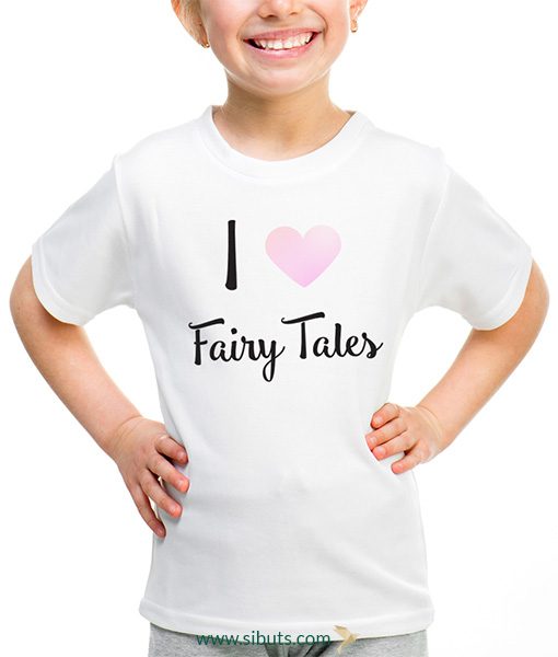 playera niña i love fairytales