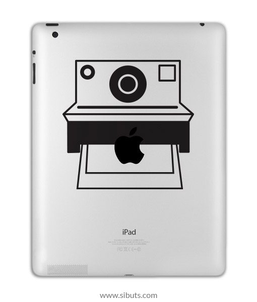 sticker para ipad polaroid