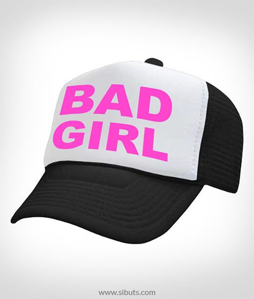 Gorra trucker camionero negra bad girl