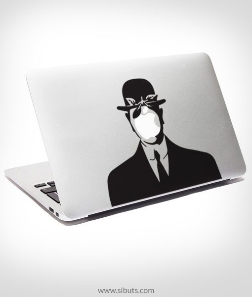 Sticker Calcomanía laptop macbook magritte