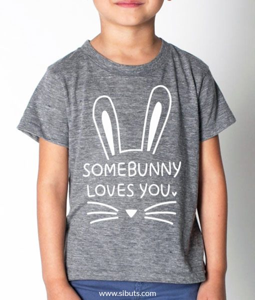 Playera nino somebunny loves you