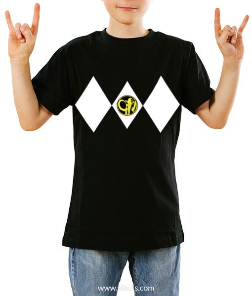 Playera niño Power Ranger Negro