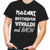 Playera hombre música clásica Mozart Beethoven Vivaldi Bach