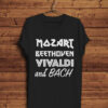 Playera hombre música clásica Mozart Beethoven Vivaldi Bach