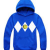 Sudadera con Gorro Azul Power Ranger Azul Blue