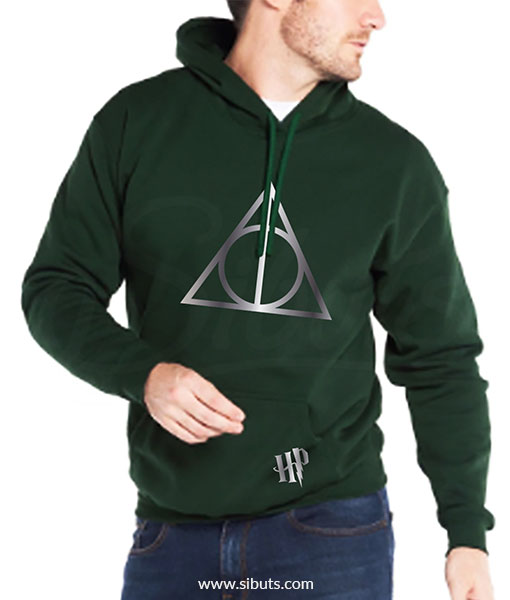 Sudadera Hombre Gorro Harry Potter Deathly Hallows - Sibuts Online