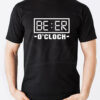 Playera para hombre beer o clock