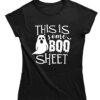 Playera para mujer halloween this is my boo sheet