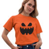 Playera para mujer halloween calabaza