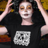 Playera para mujer día de muertos papel picado calavera